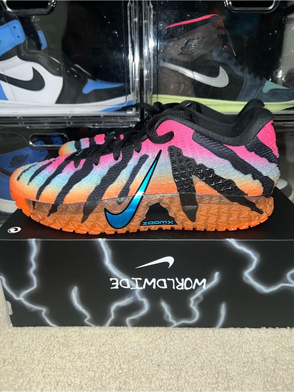 Nike Ja 3 Tri-State At Dawn Black Total Orange IQ6705-001 Men's Size 11 No Lid!